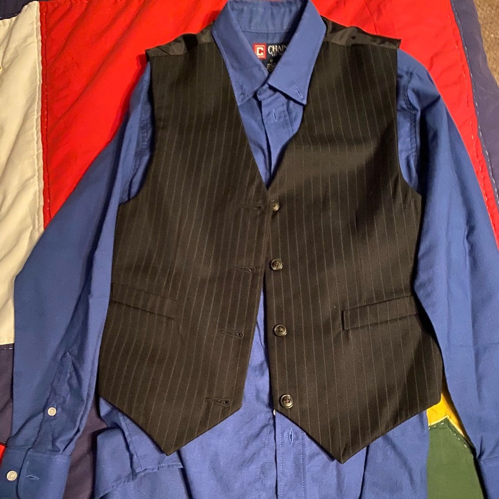 Boys dress shirt and vest